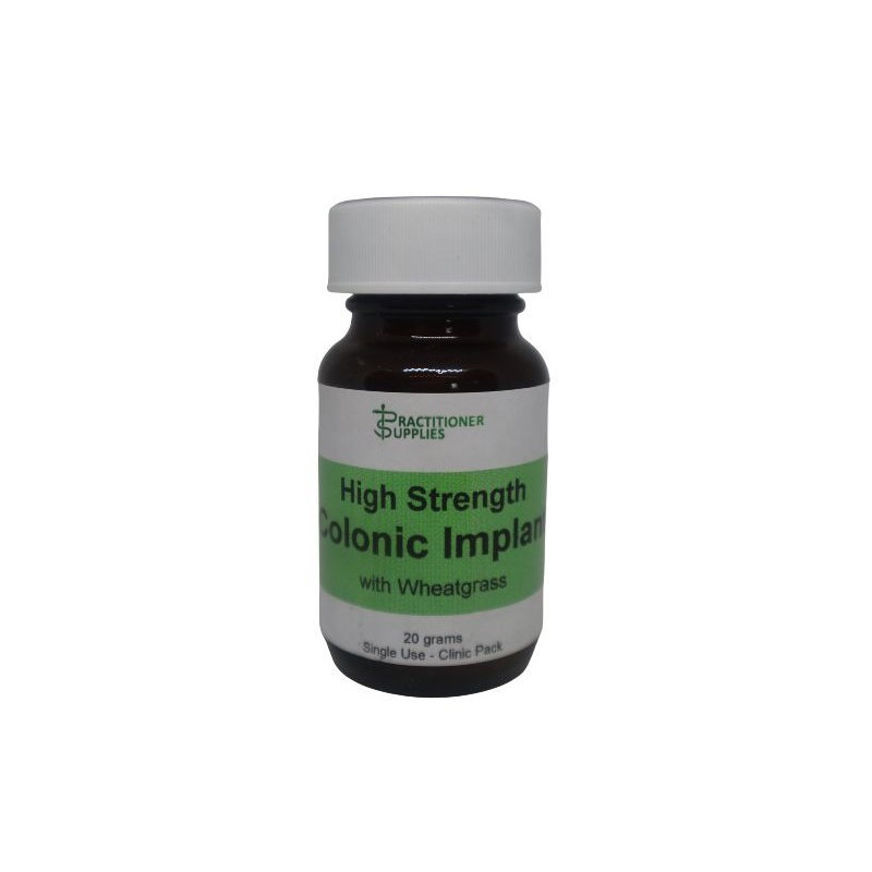 Colonic Implants with Wheatgrass- High Strength Probiotic  (Green Label) - Single Use