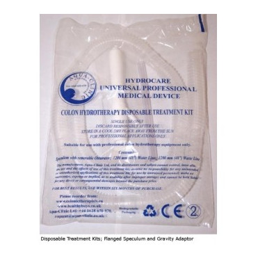 Colon Hydrotherapy Treatment kits with flanged Aqua-Clinic speculum (Blue Kit)