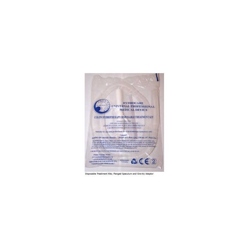 Colon Hydrotherapy Treatment kits with flanged Aqua-Clinic speculum (Blue Kit)